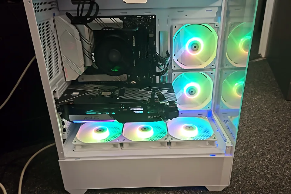 Completed custom gaming PC at PC Repair Guru in Birmingham