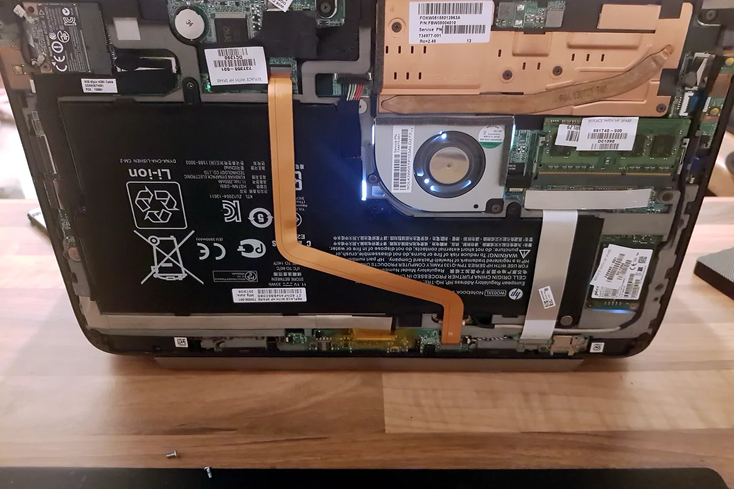 Laptop motherboard inspected at PC Repair Guru for customers in Handsworth Wood, Birmingham