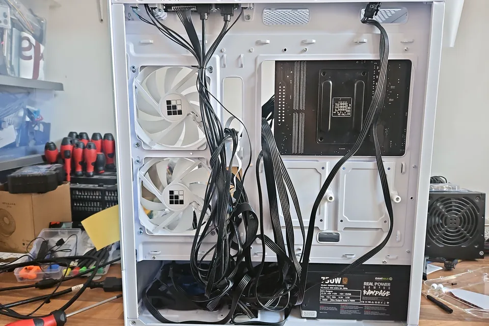 Custom PC cable routing at PC Repair Guru in Birmingham